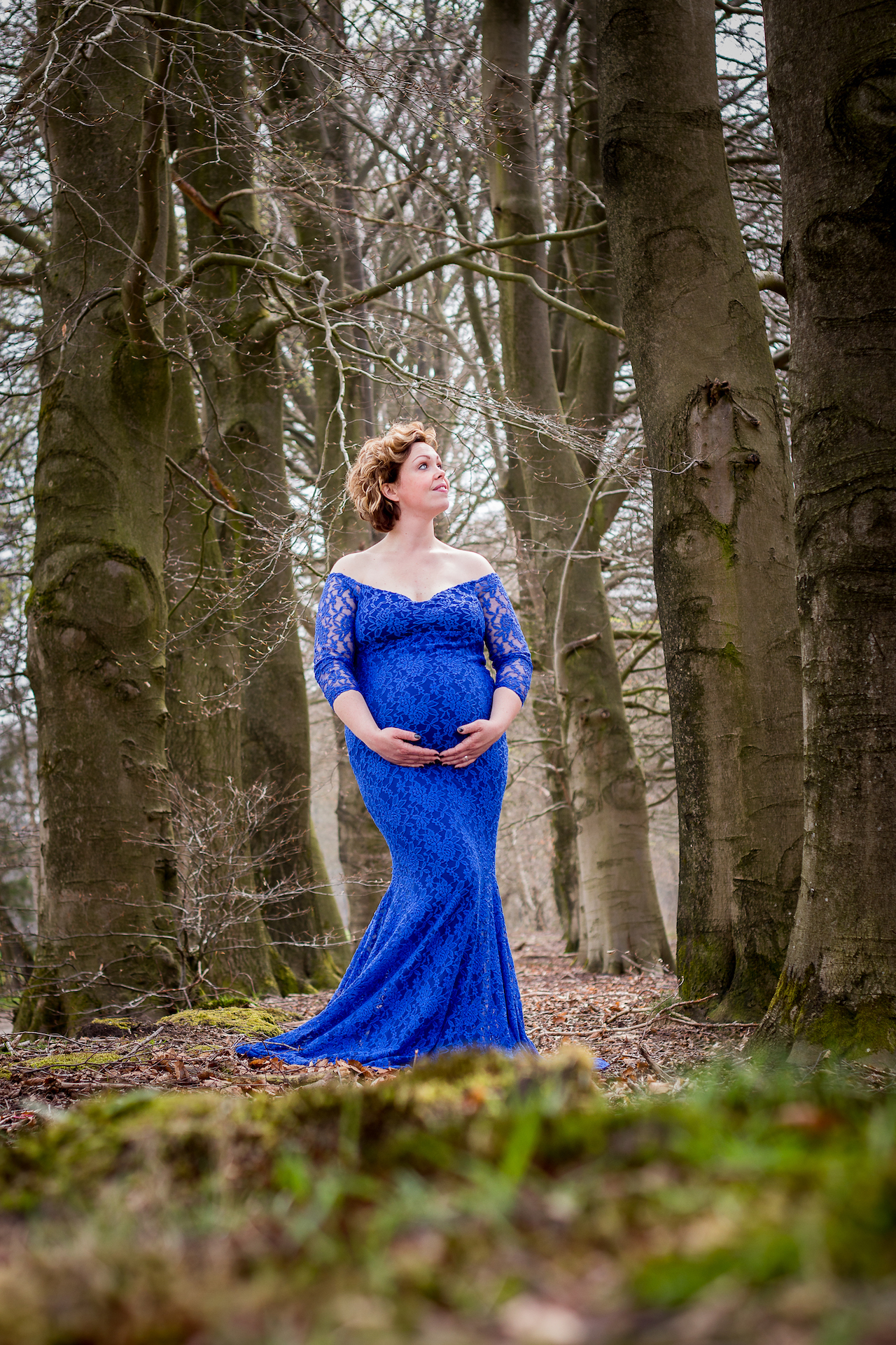 Zwangerschapsfotografie in het bos
