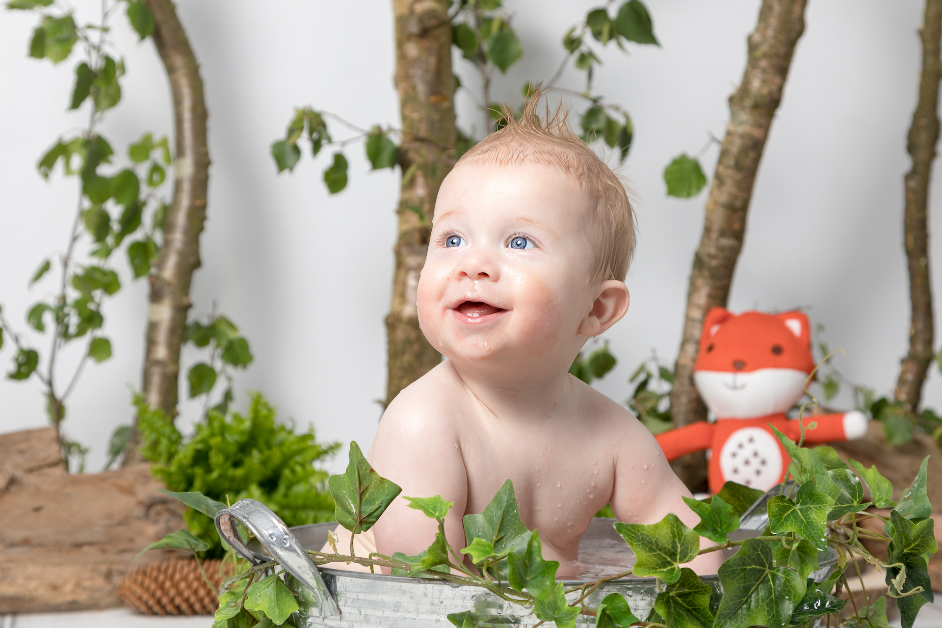 splash na cake smash fotografie vaassen